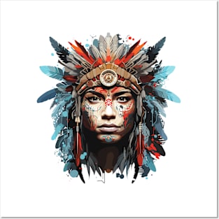 American Native Indian Nature Survivor Freedom Fighter Posters and Art